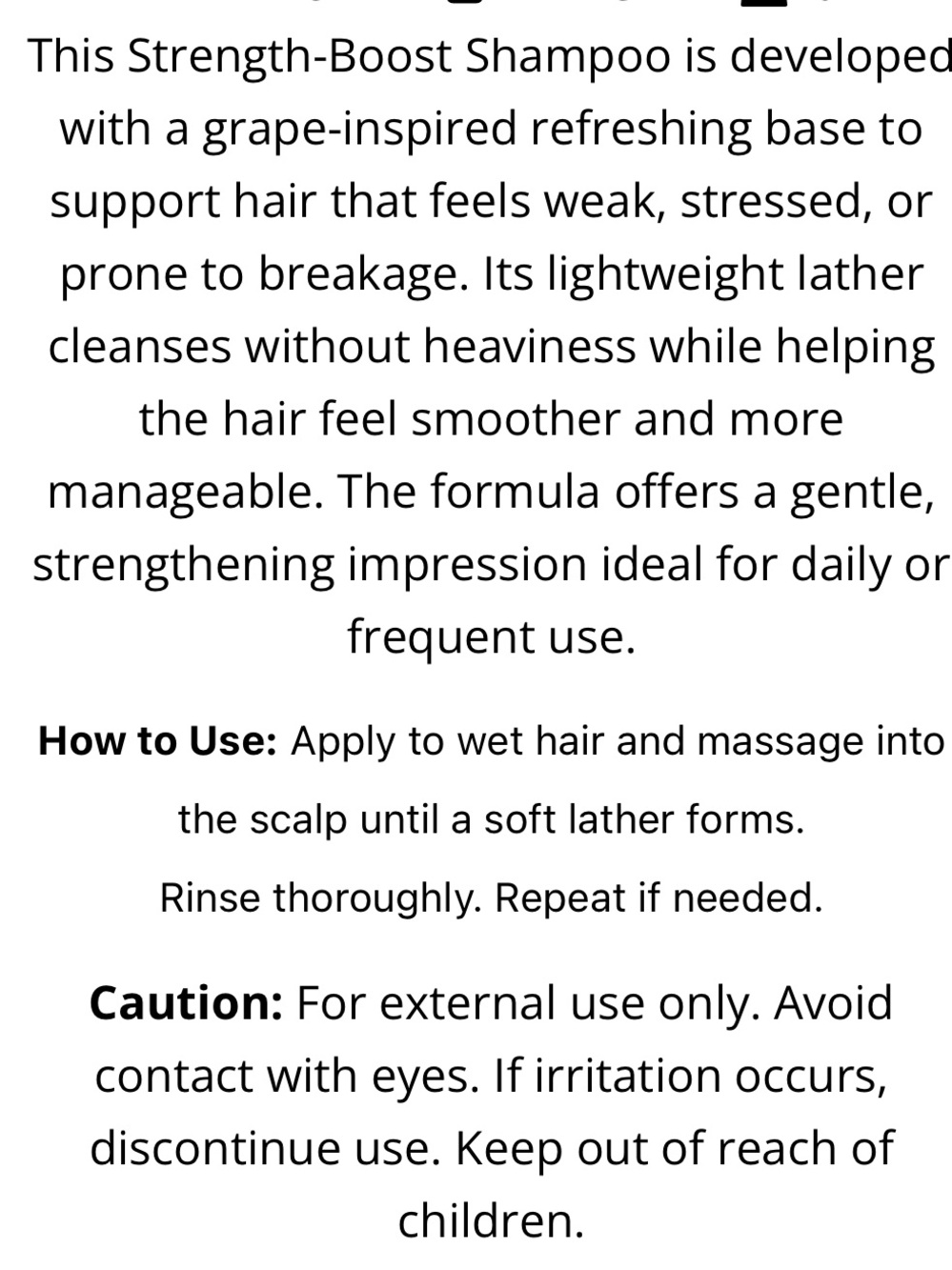 Rescue Strength-Boost Shampoo - Picture 5 of 6
